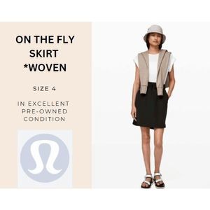 Lululemon On The Fly Skirt *Woven Size 4 EUC